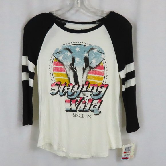 🌹4 for $20🌹 Rebellious One Very Soft 3/4 Sleeve Shirt Sz. XS - Picture 1 of 7